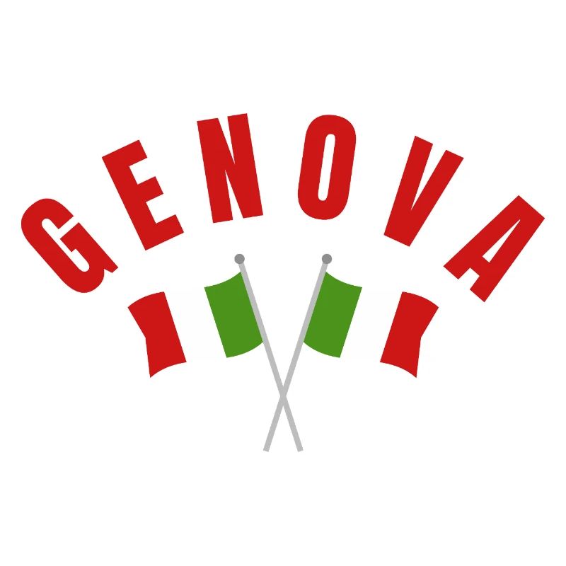 Drapeaux italiens de Gênes