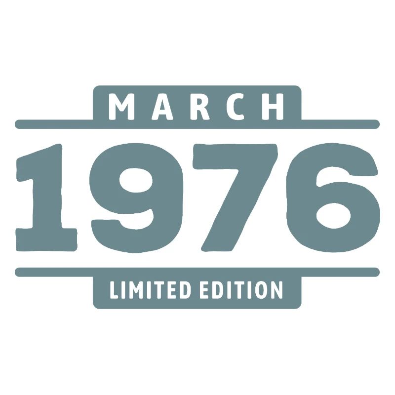 Édition limitée cadeau d’anniversaire de mars 1976