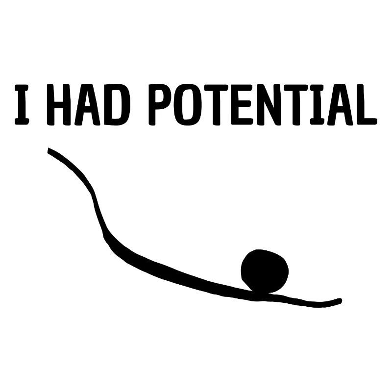 I Had Potential Humour Graphique Décalé