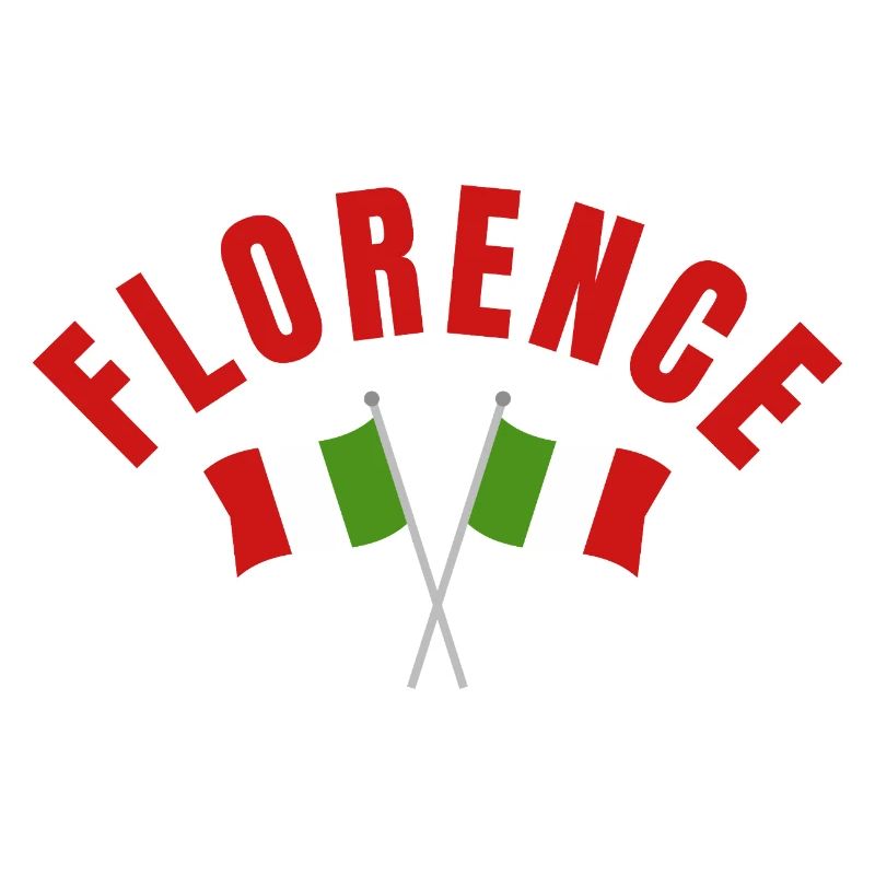 Emblème du drapeau italien de Florence