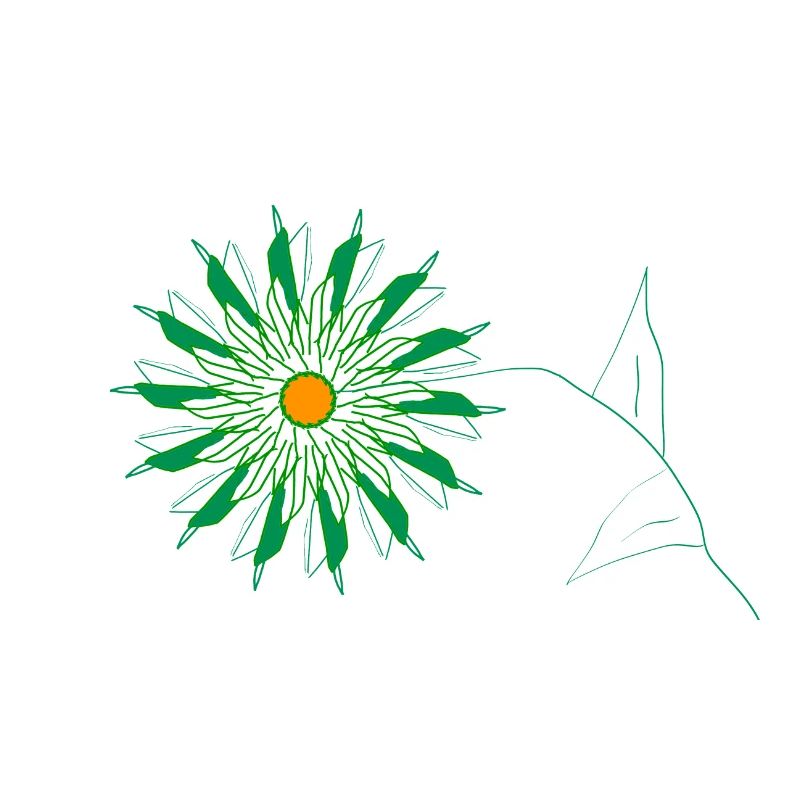 fleur verte