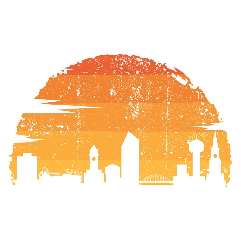 Urban Sunset Silhouette
