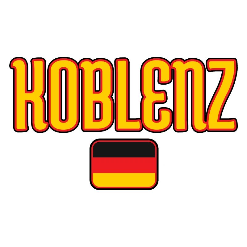 Coblence Allemagne Drapeau Design
