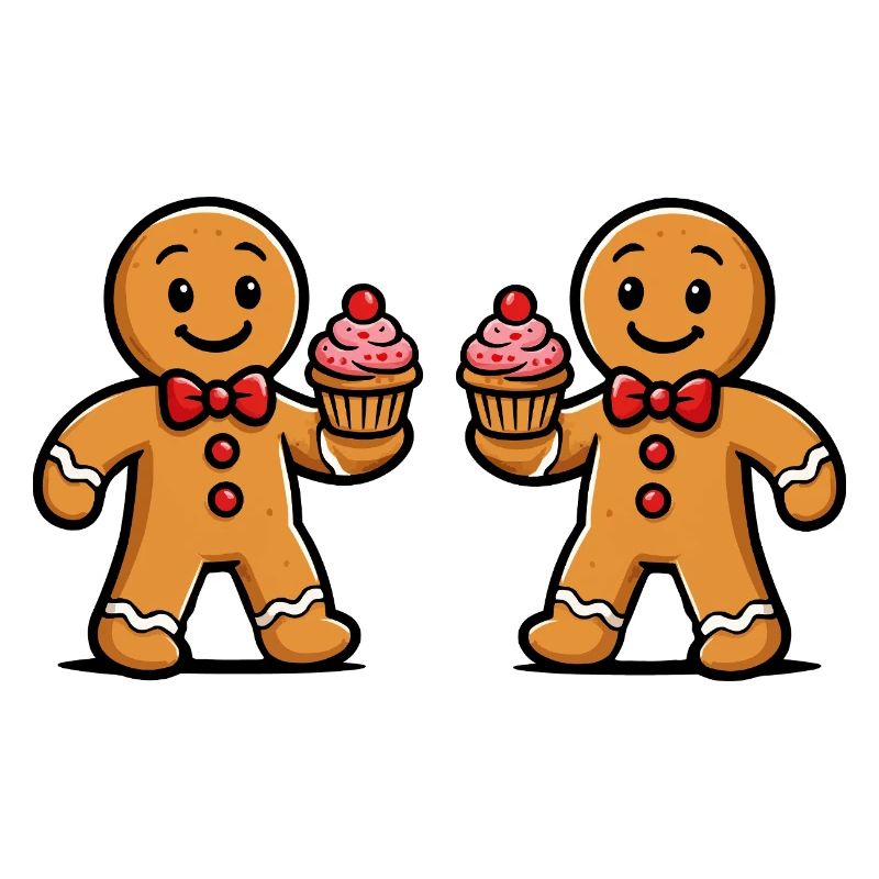 Double Gingerbread Cupcake Duo