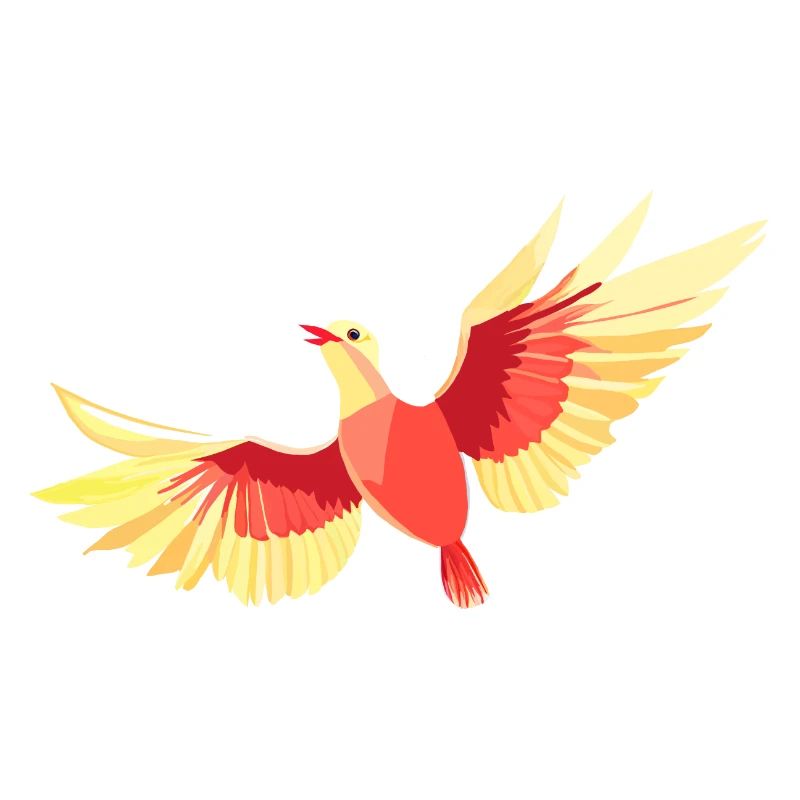Vogel, der am Himmel schwebt