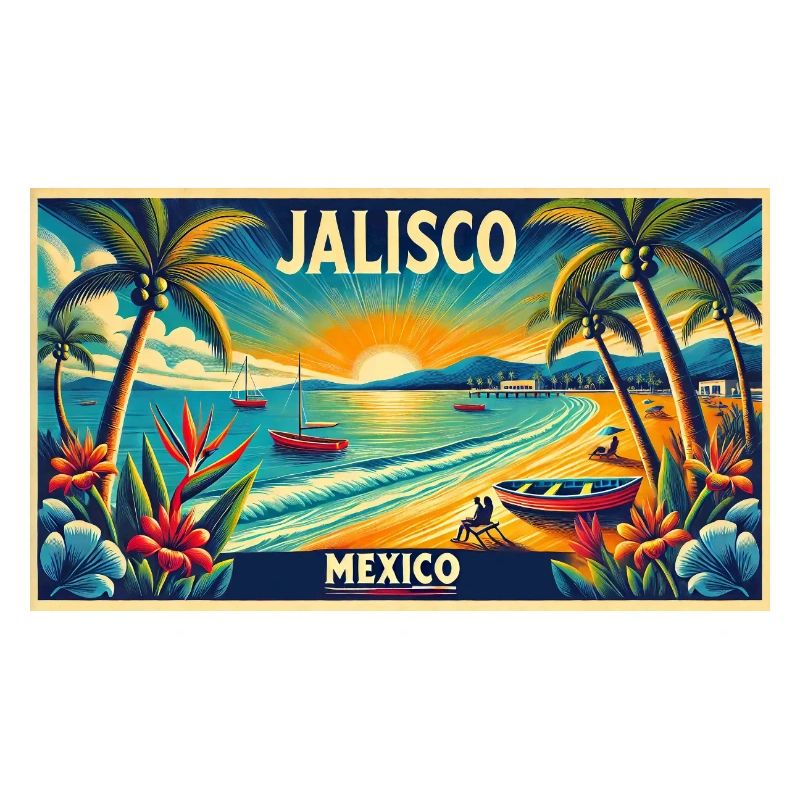 Design de palmier de plage Jalisco Mexico