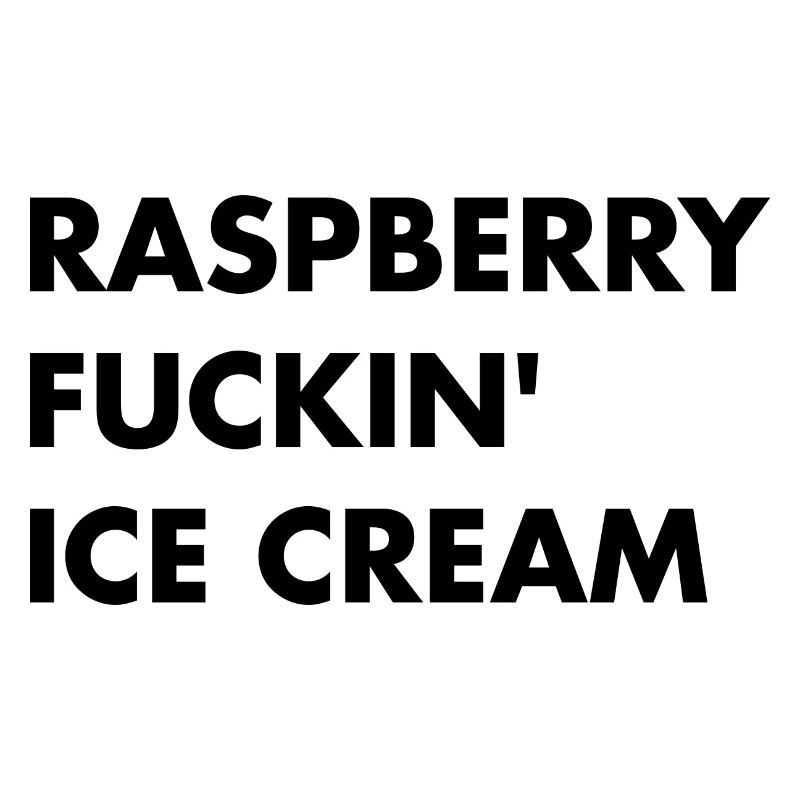 Raspberry Cream - Black Lettering