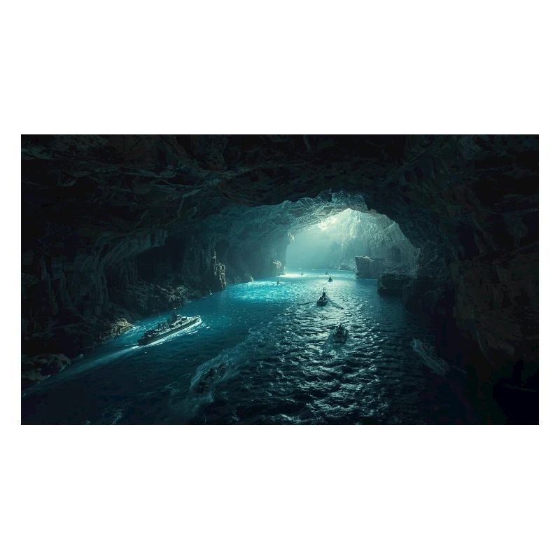 Leuchtende Meereshöhle