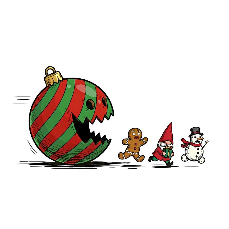 Verschlingende Weihnachtskugel Ornament
