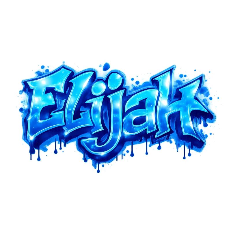 ELIJAH GRAFFITI NAME FOR PERFECT GIFT PRINTABLE 