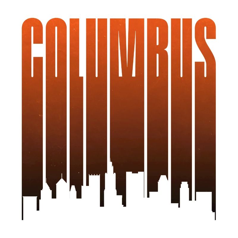 Columbus Skyline Sunset Gradient