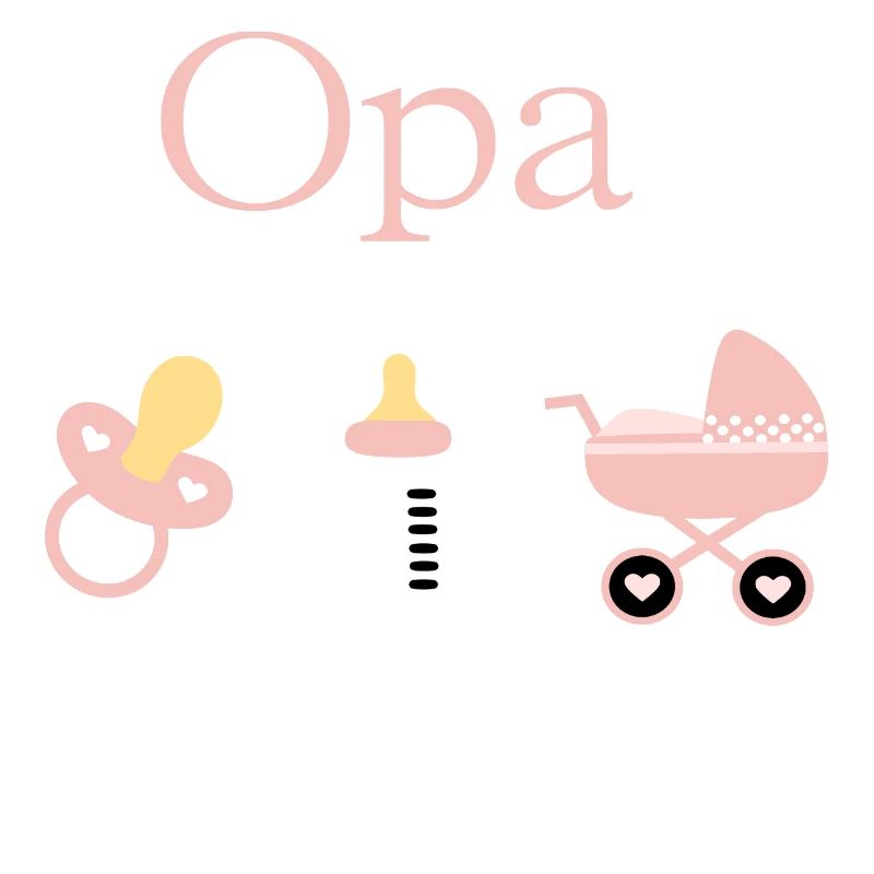 Opa 2026 Geburt Mädchen Vorlage personalisierbar