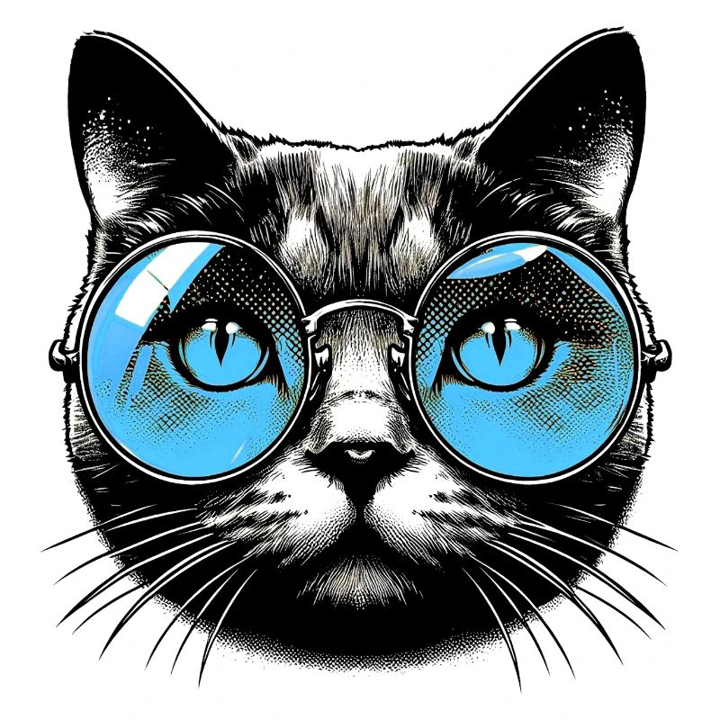 Cat with Glasses