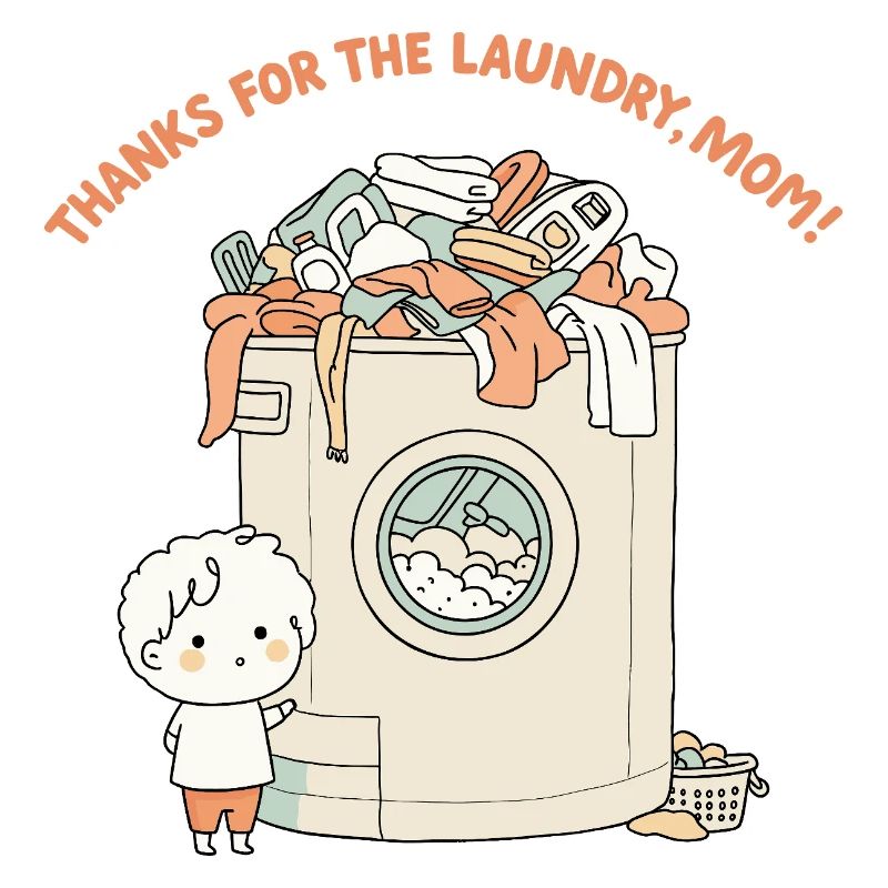Thanks for the laundry, mom !