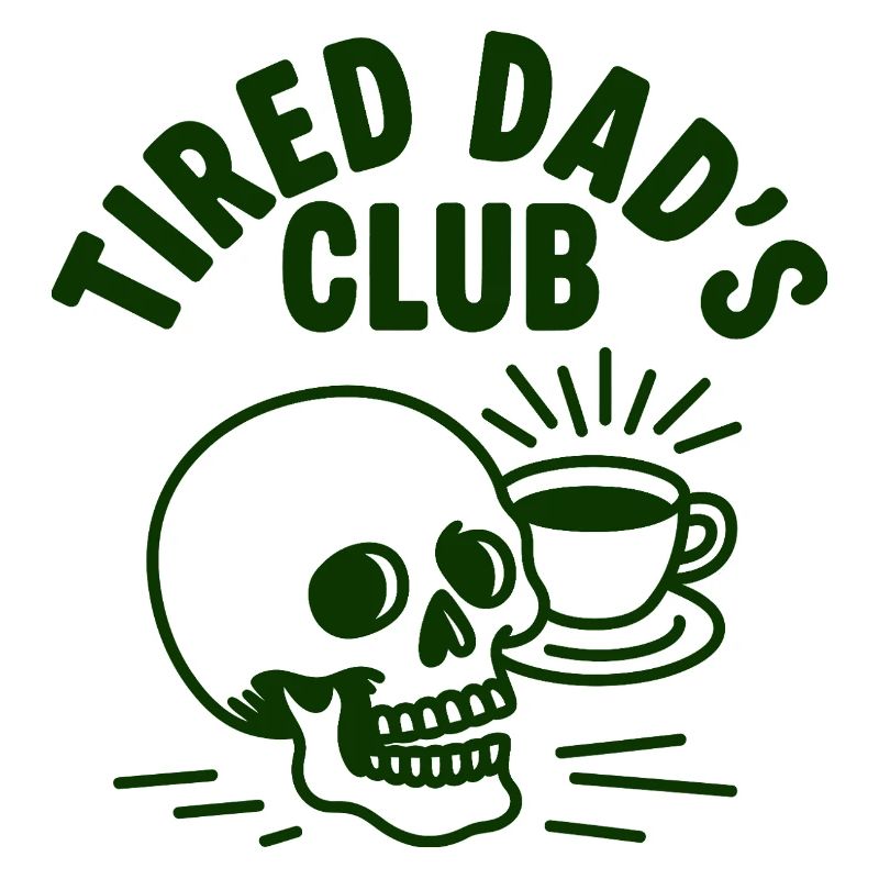 Müde Väter Club Kaffee Schädel