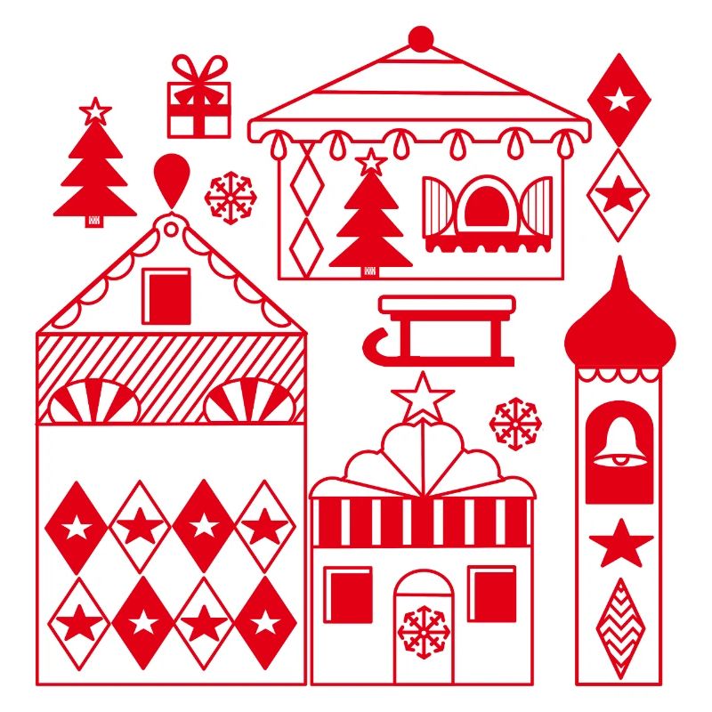 Weihnachtsmarkt Silhouette