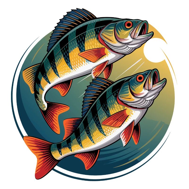 Two perch in a circle