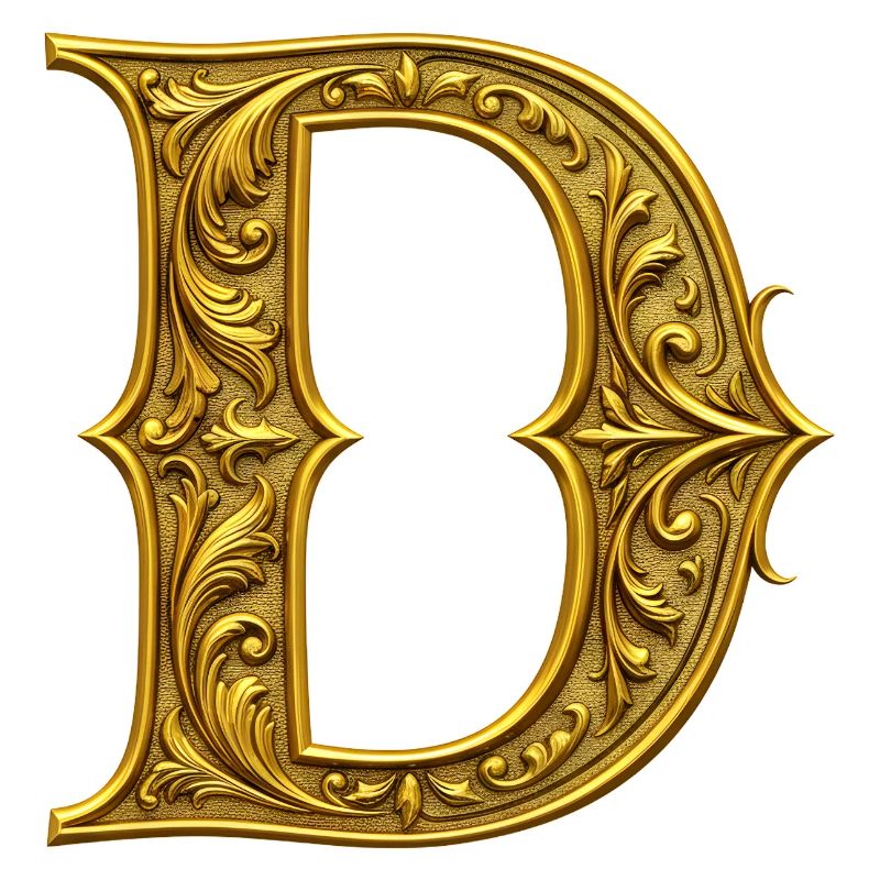 Ornamental gold Initial D