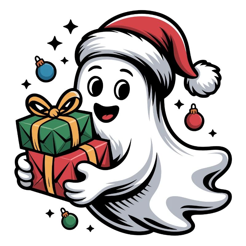 Weihnachtsgeist mit Geschenken