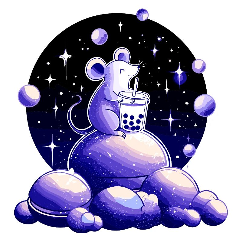 Moon Dreams Mouse with Bubble Tea