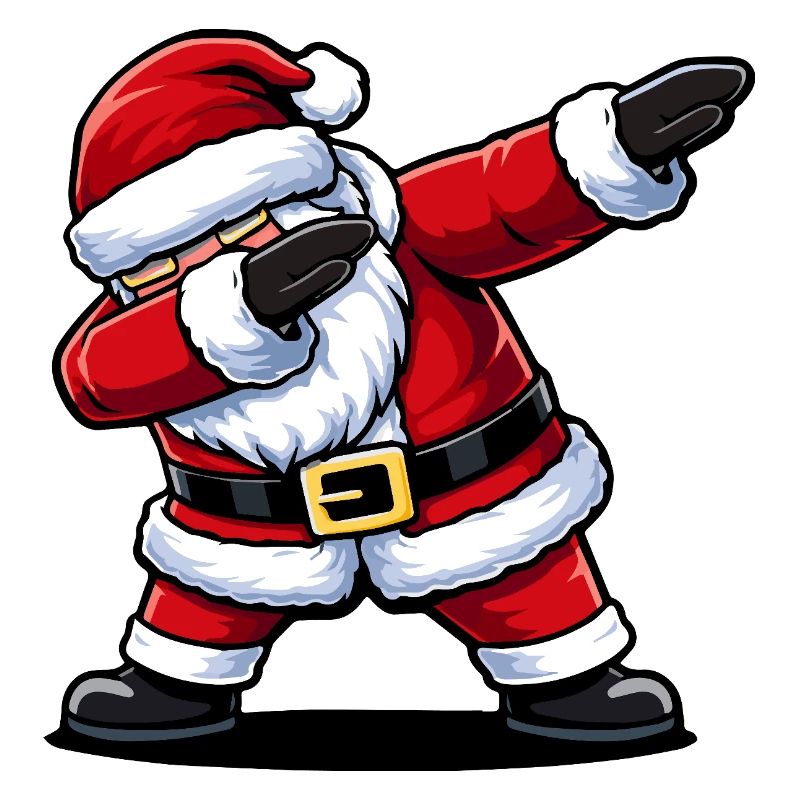 Mascotte de la danse de Noël du Père Noël