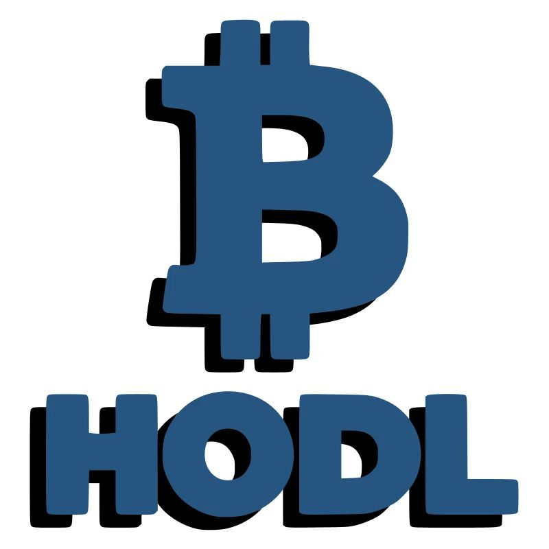 Bitcoin HODL Logo Lettering Crypto