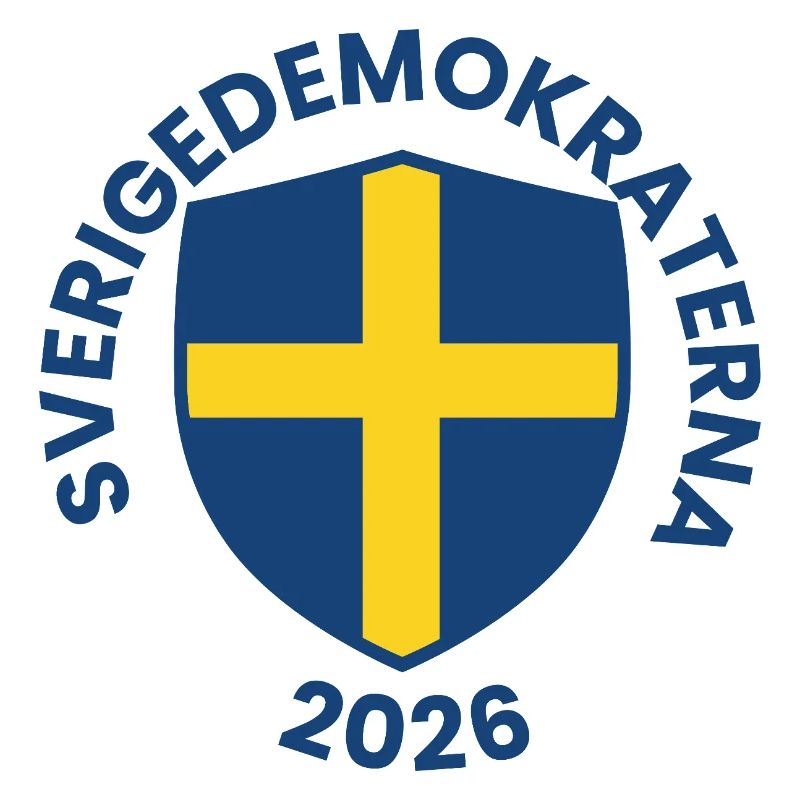 Blue shield with yellow cross design