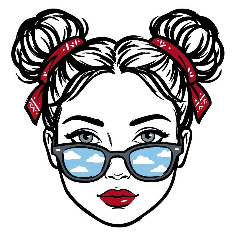 Fille à lunettes Cloud Reflex Pop Art
