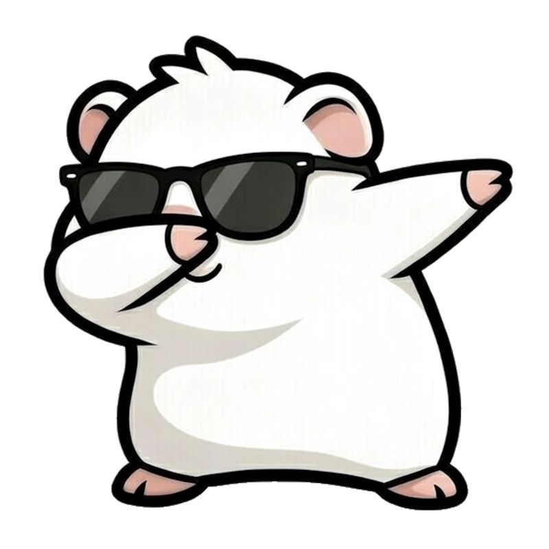 Dabbing guinea pig white