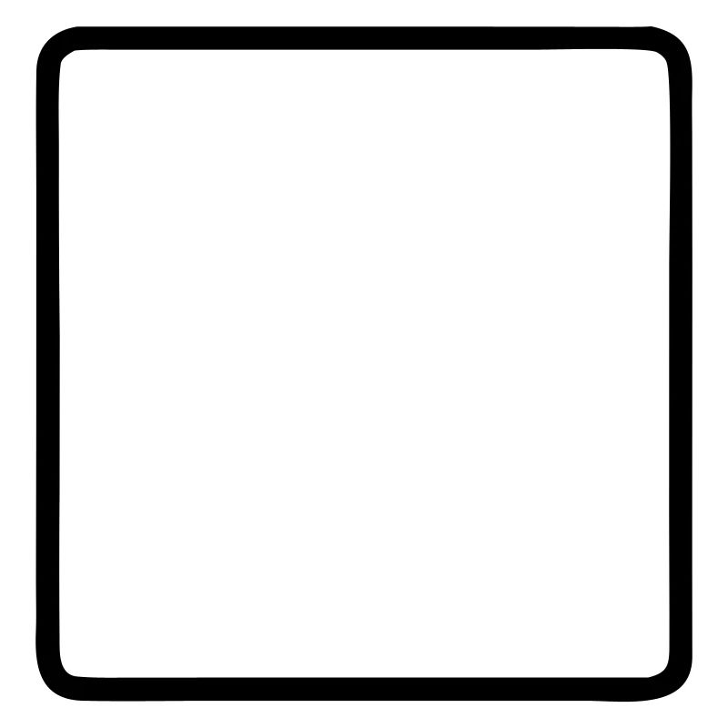 Square Frame Rounded Outline