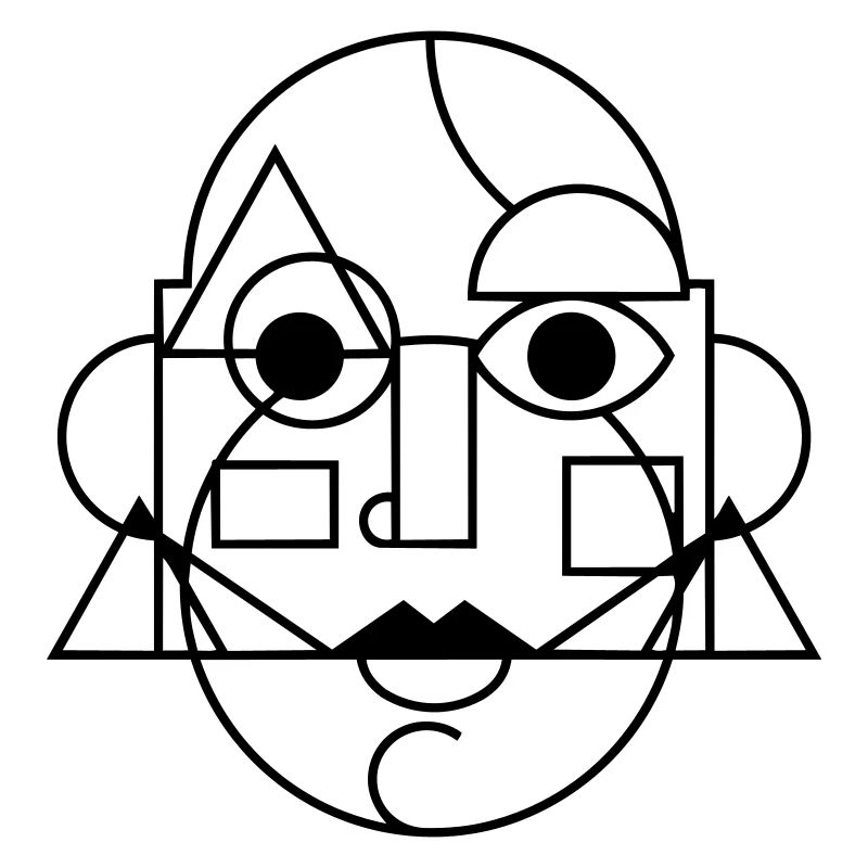 abstract art face