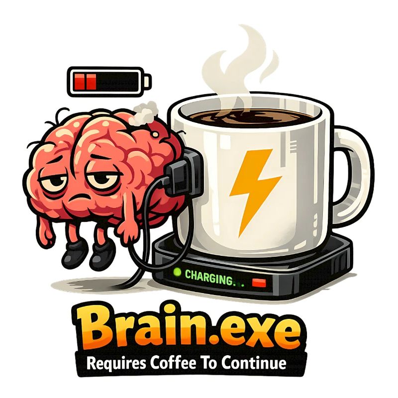 Cerveau alimenté par le café
