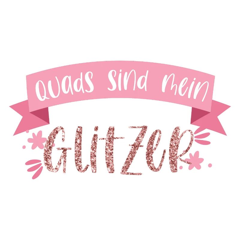 Quad Quadfahrerin Offroad Glitzer Geschenk