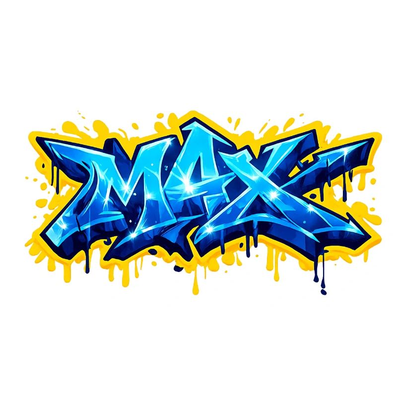 GRAFFITI NAME MAX FOR  PERFECT GIFT PRINTABLE 
