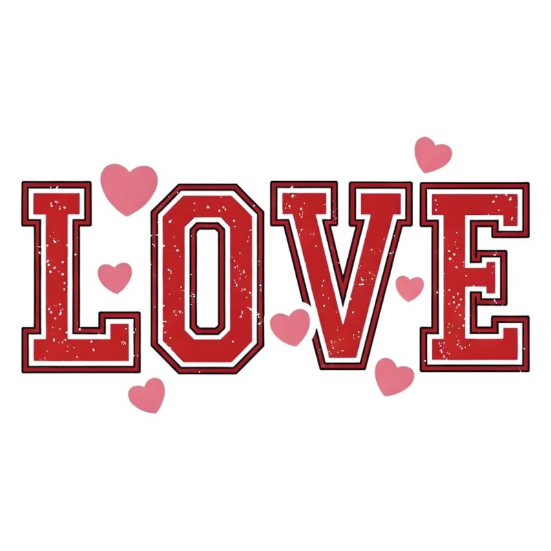 Love Typography – Déclaration d’amour avec des cœurs