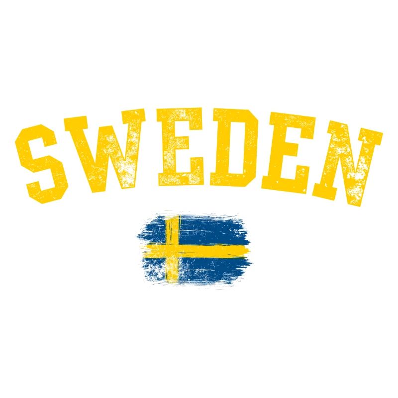 Tee du drapeau Swedish Bold Brush