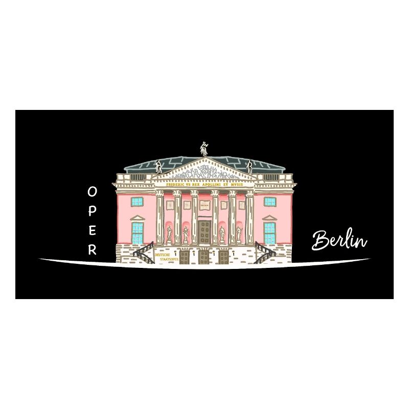 Berlin, Oper unter den Linden, Drawing