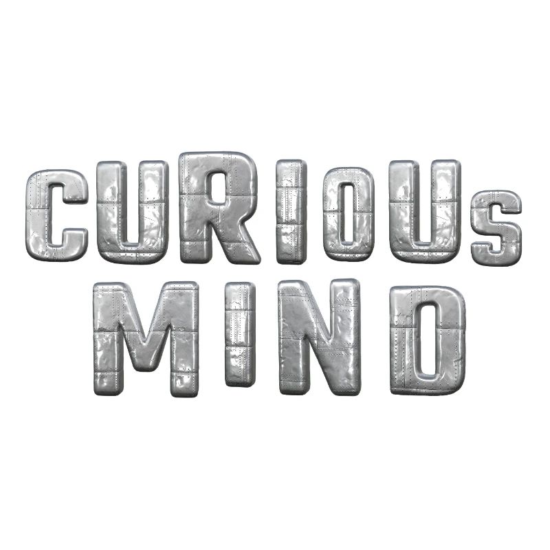 curious Mind metallic 3d