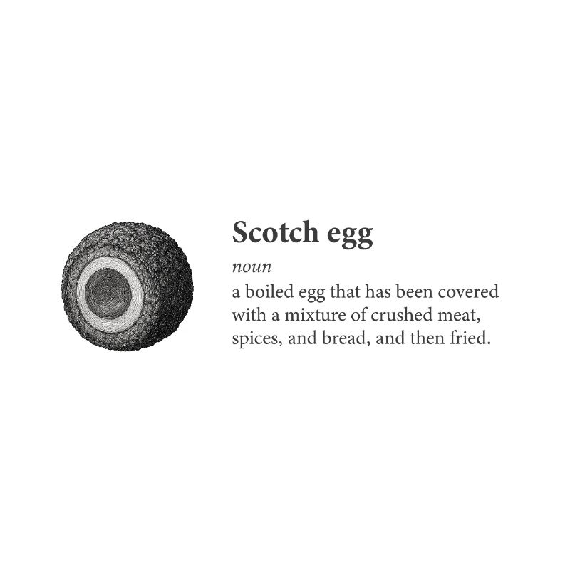 Scotch Egg Dictionary Art Tee