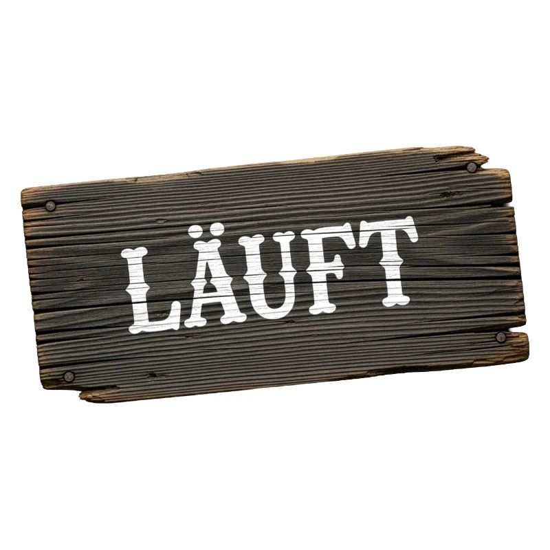 Läuft – minimalistisches Handwerker Statement
