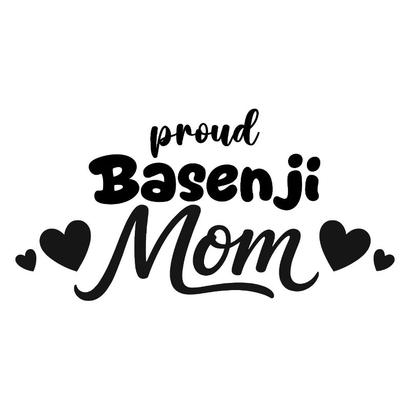 Stolze Barkless Dog Mutter, Basenji