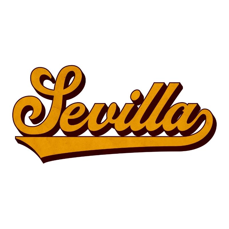 Sevilla Retro Script Gelb