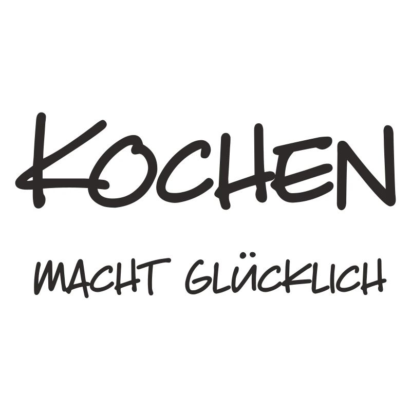 Cuisiner vous rend heureux – lettrage pour Kochliebha