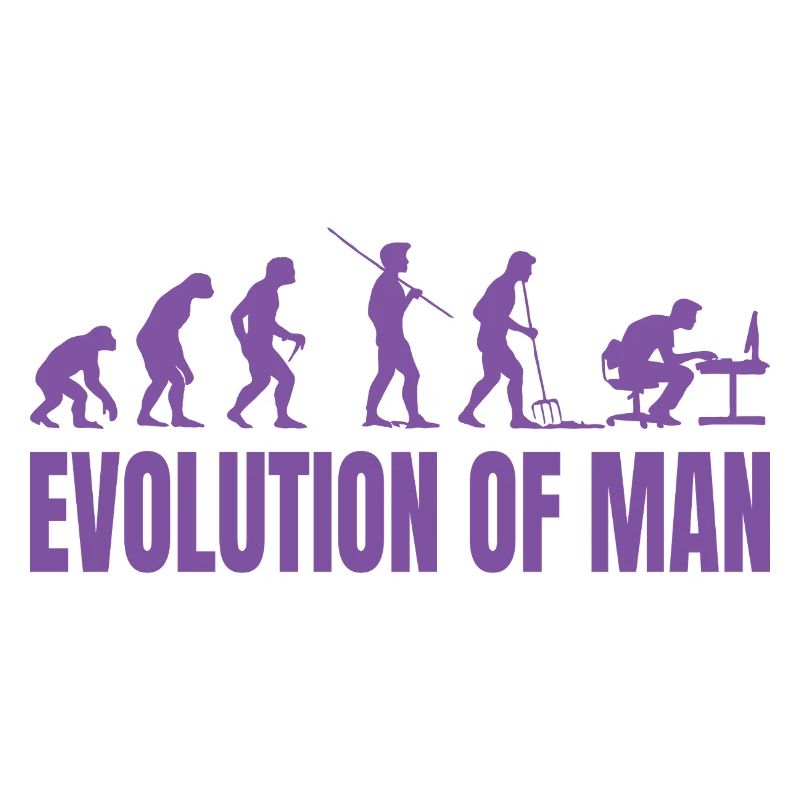 Programmer Computer Freak Evolution Retro