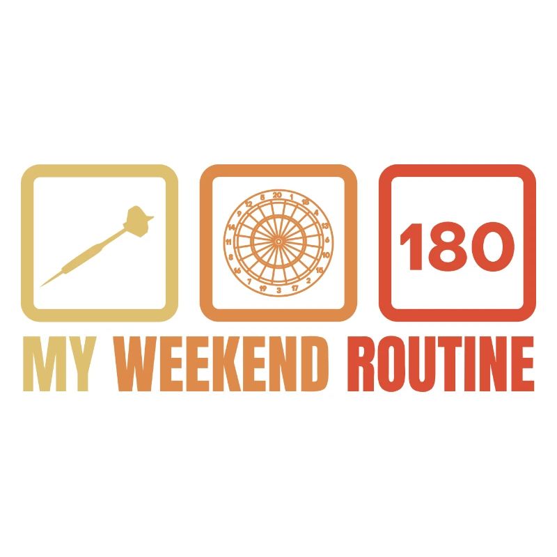 Routine du week-end des joueurs de fléchettes