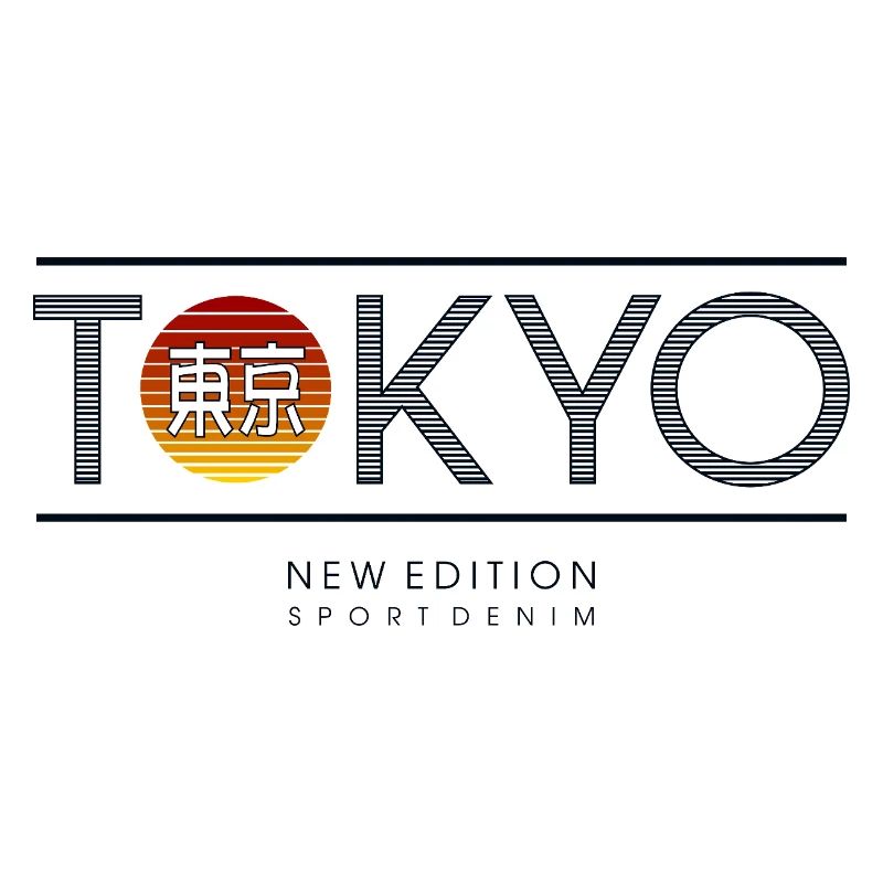 Tokyo Neon Sun Motif