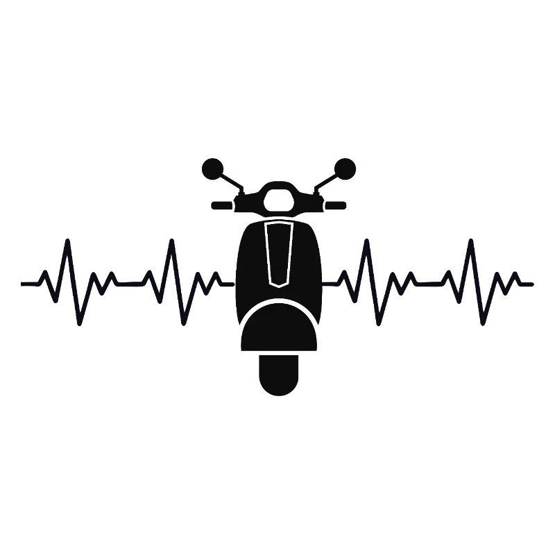 Mobylette, scooter, ECG, battement cardiaque, fréquence cardiaque