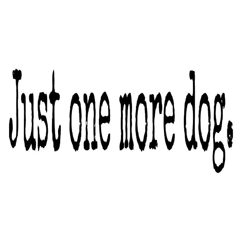 Juste un chien de plus – Typographie pure