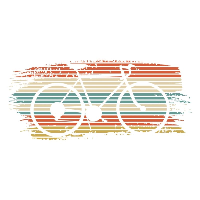 Rainbow Striped Bicycle