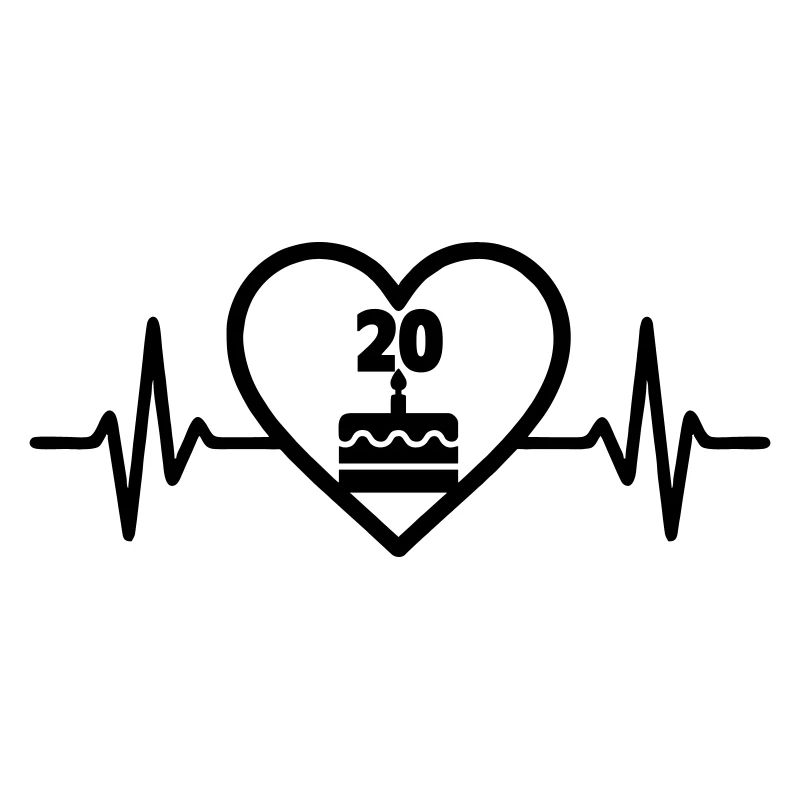 Coeur Anniversaire 20 ans Gâteau